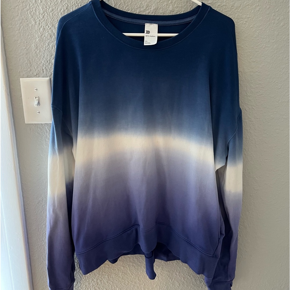 Blue faded long sleeve XXL